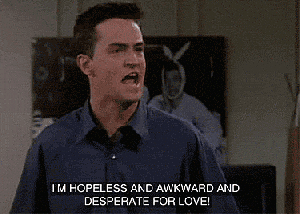 Try and keep your cool - unlike my friend Chandler here. 